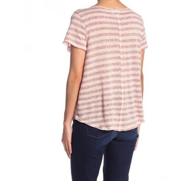 PROJECT SOCIAL T Striped V-Neck Top - Picture 2 of 8
